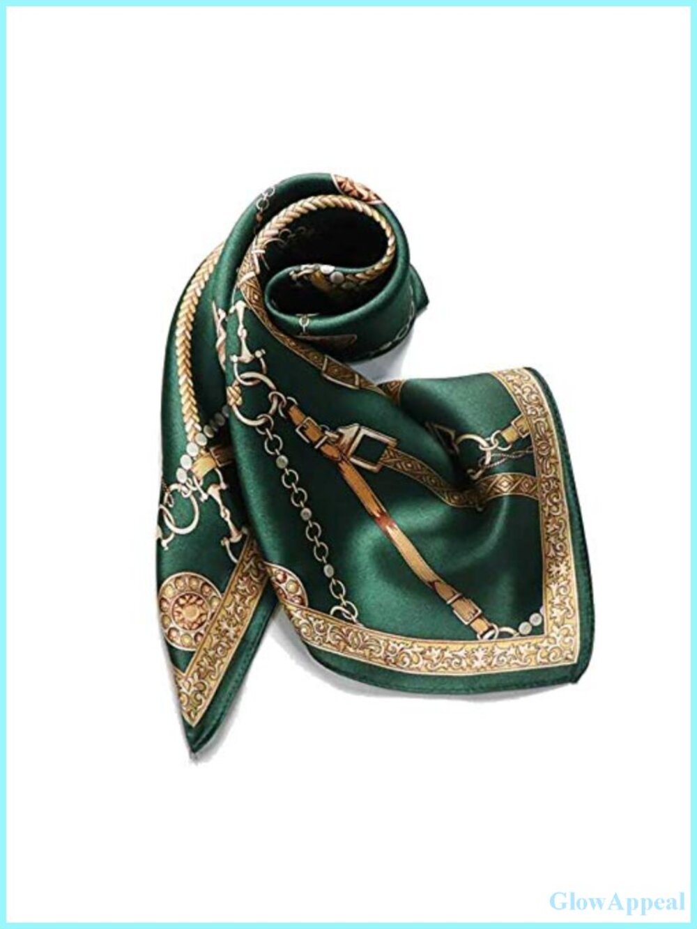 100% Mulberry Silk Scarf 21" Square Neckerchief with Gift Box